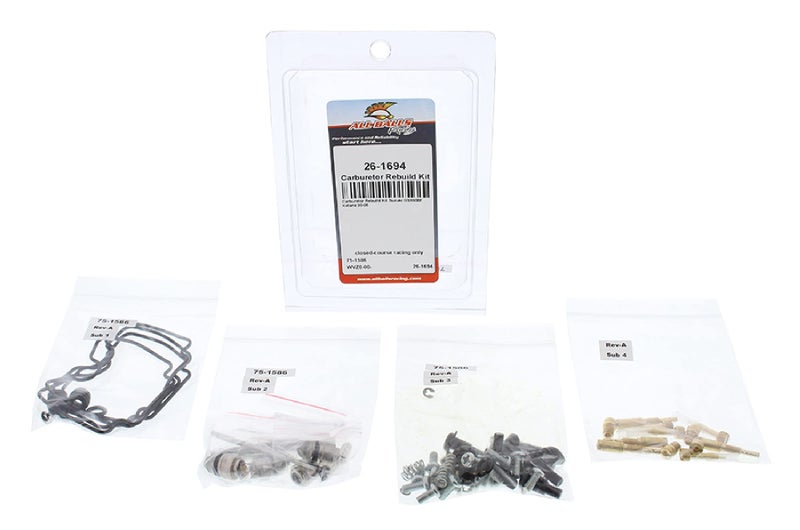 All Balls Racing 26-1694 Carburetor Rebuild Kit Compatible with/Replacement For Suzuki GSX 600 F Katana 1998-2006 - Image 2